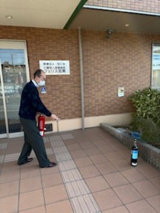 消防訓練実施しました。