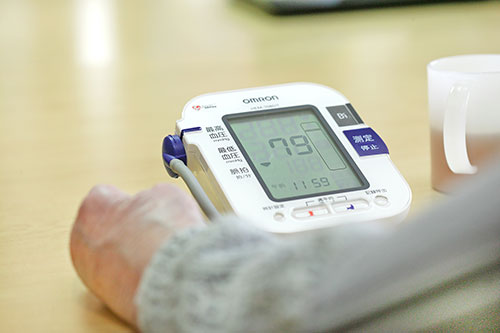 血圧チェックなど健康管理